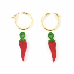 Chilli Pepper Hoop Earrings Tableware Brands