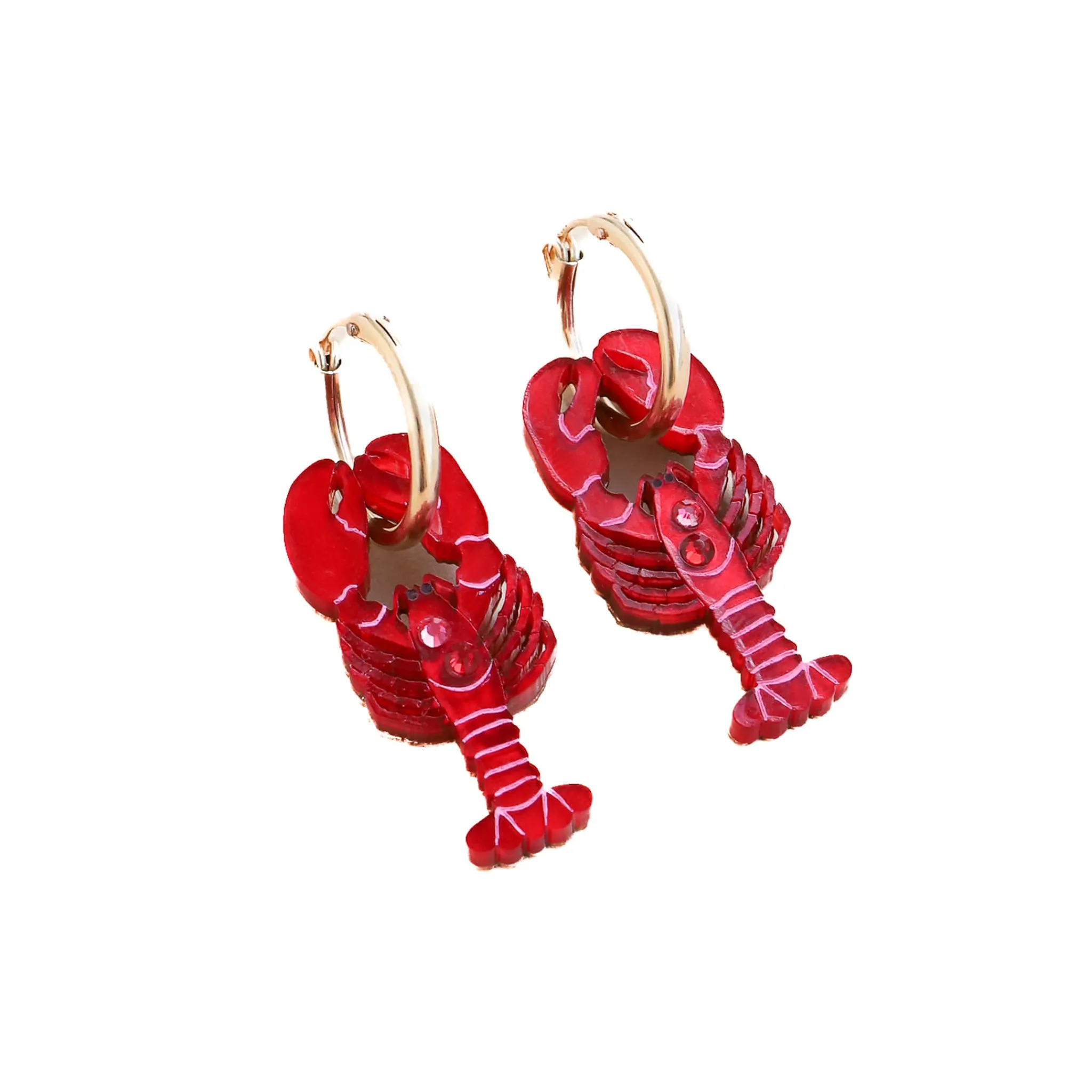 New Lobster Hoop Earrings Tableware Brands
