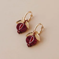 New Mini Pomegranate Hoop Earrings Tableware Brands