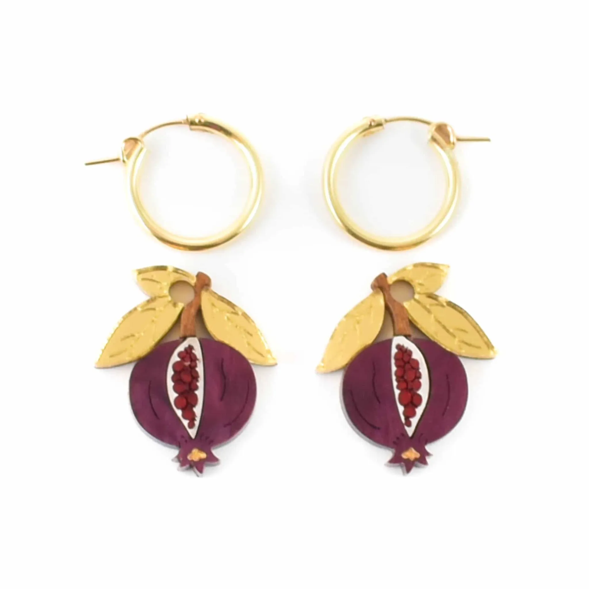 New Mini Pomegranate Hoop Earrings Tableware Brands