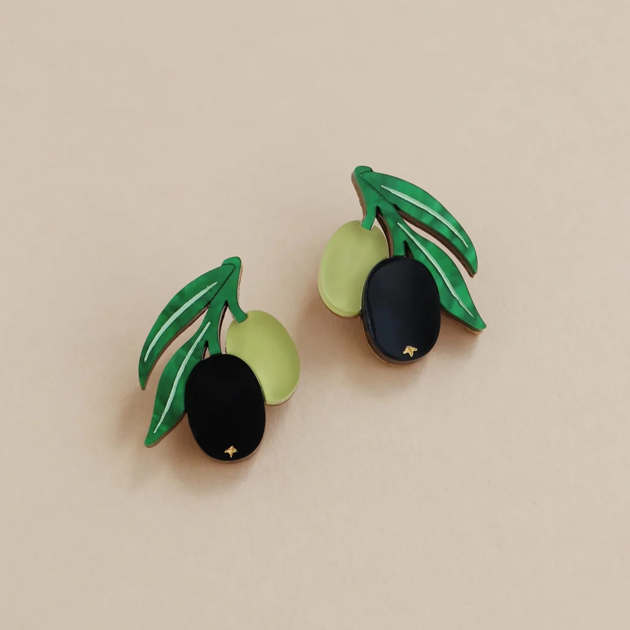 Olive Stud Earrings Tableware Brands