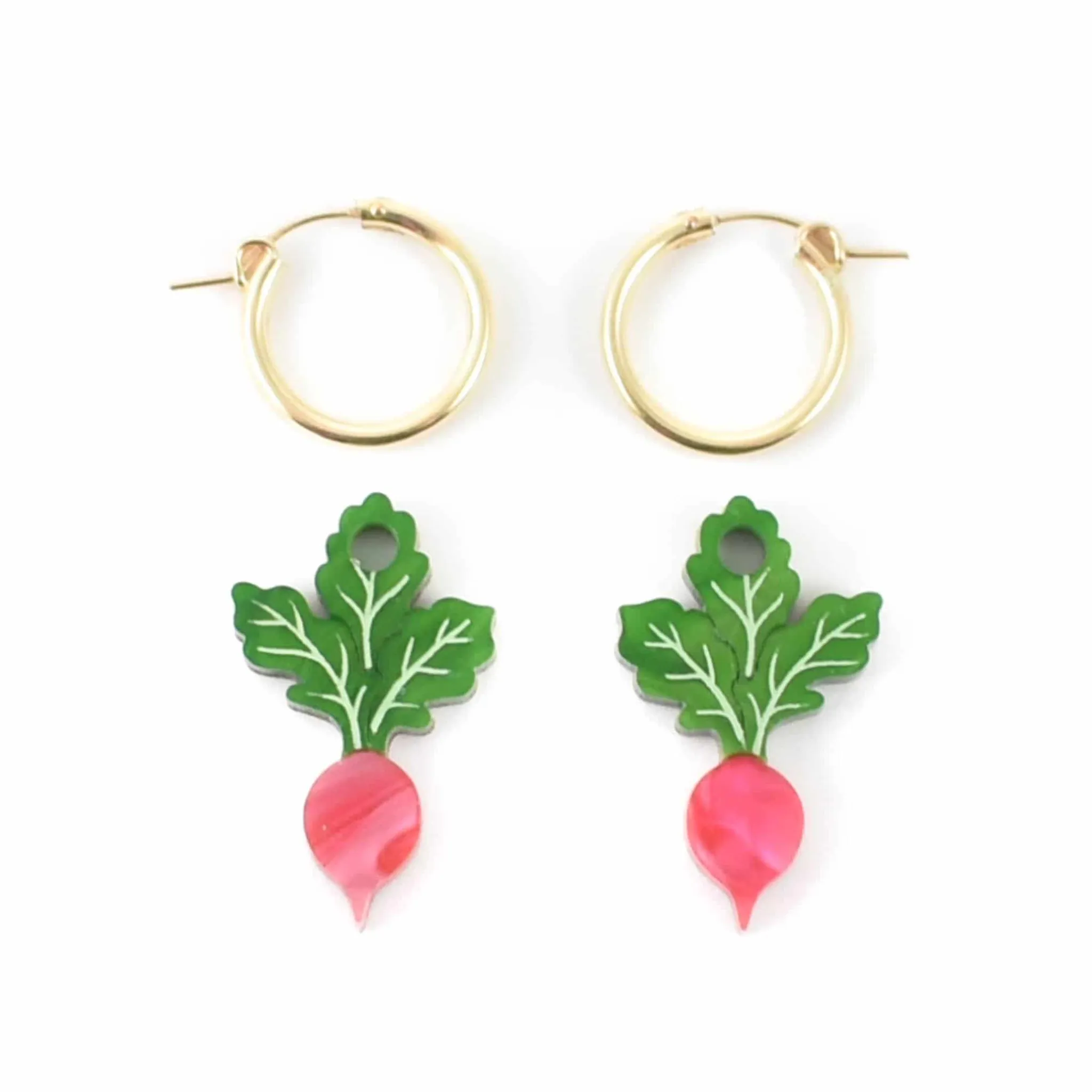 Radish Hoop Earrings Tableware Brands