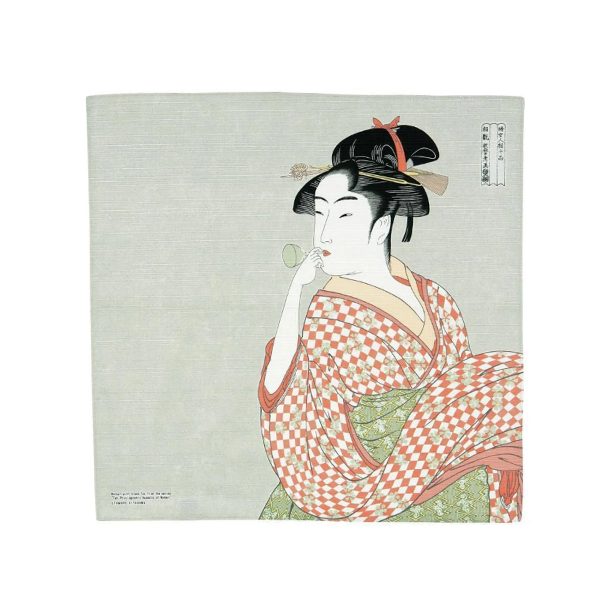 Discount Woman Print Furoshiki Wrapping Cloth Japanese Ingredients|Japanese Tableware