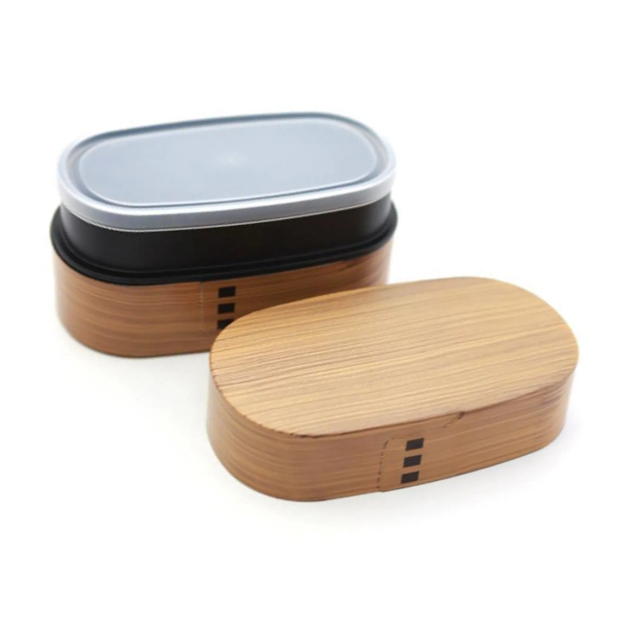 Best Wood Tone Double Layer Bento Box, 900ml Tableware Brands|Japanese Ingredients
