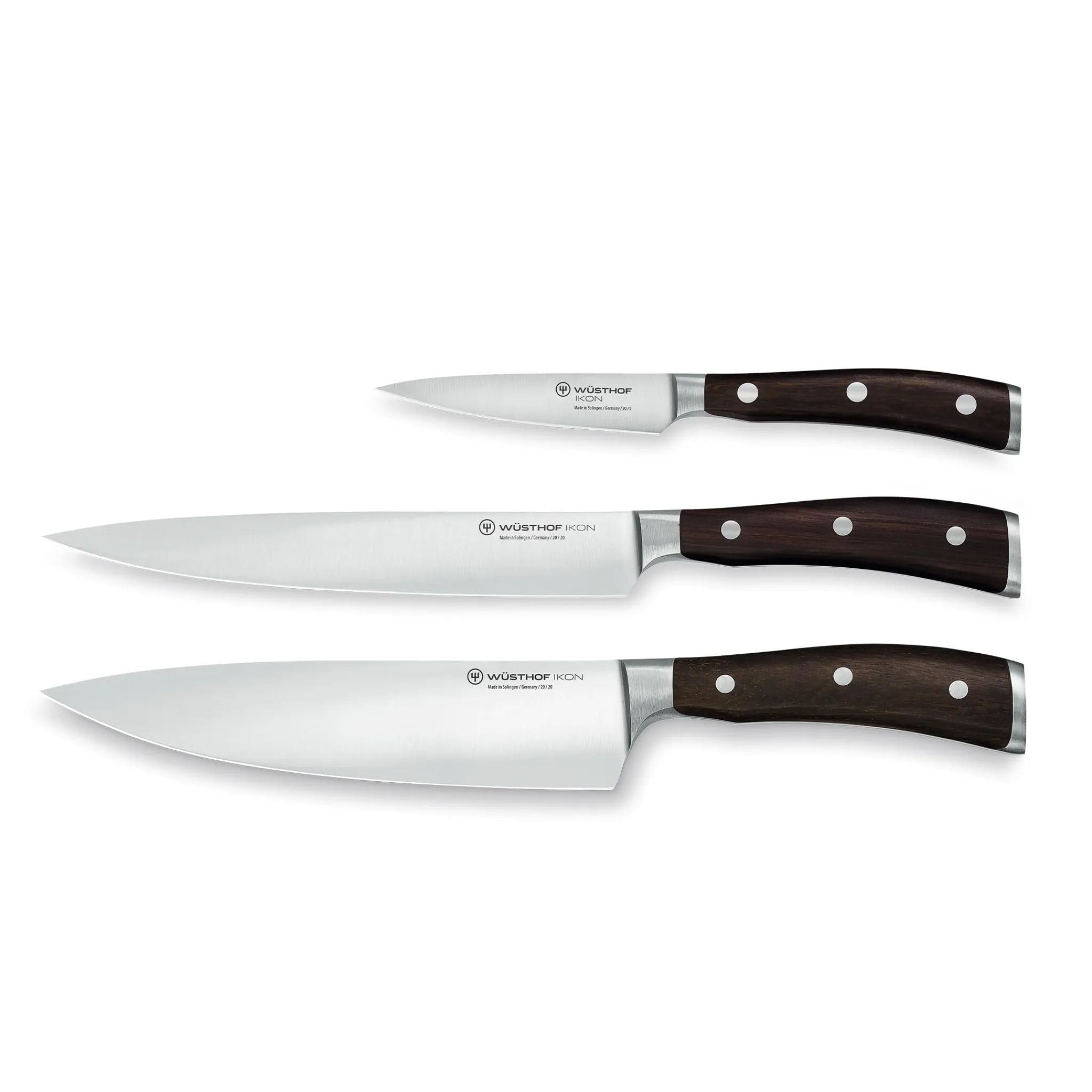 Online Ikon 3 Piece Knife Set Kitchen Knives