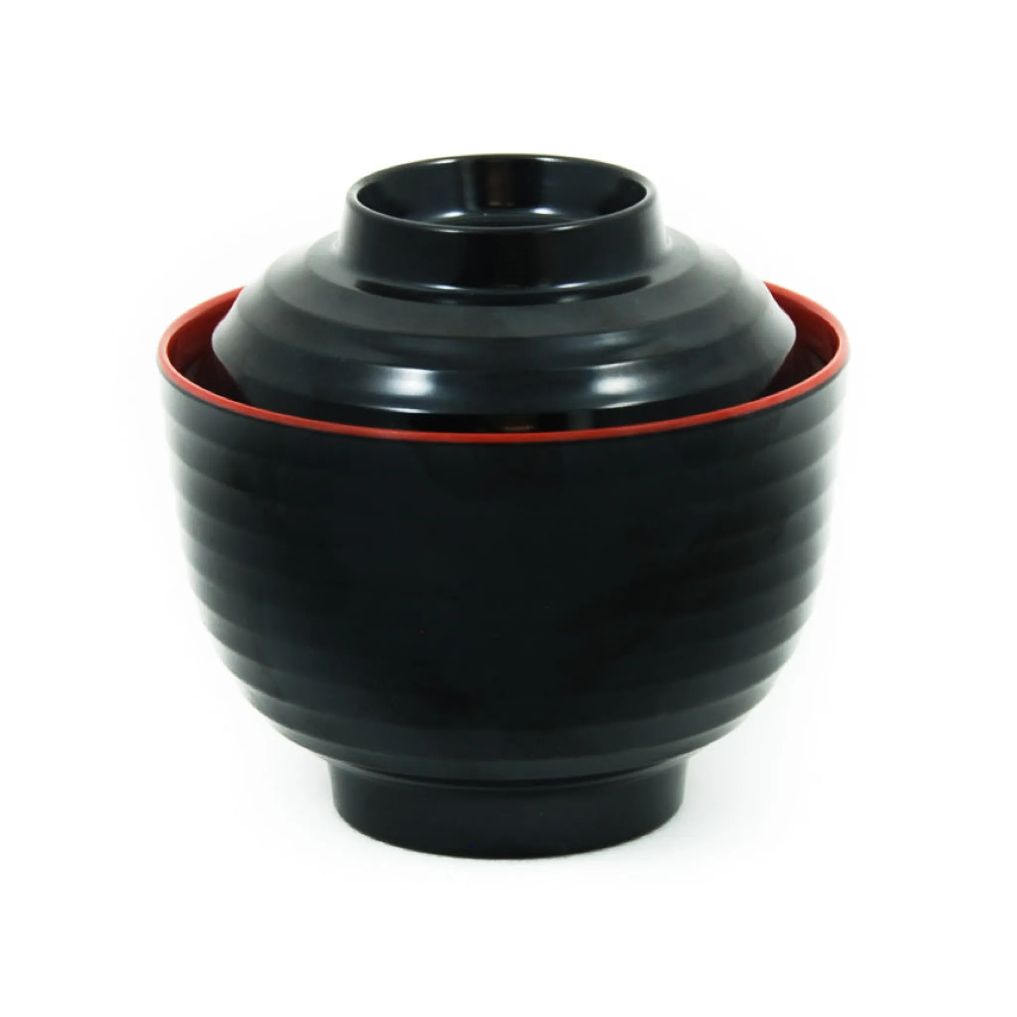 New 5x Melamine Red & Black Miso Soup Bowl, 10cm Tableware Brands|Japanese Ingredients