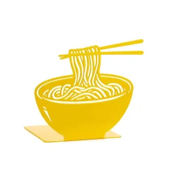 Yellow Ramen Metal Bookend Tableware Brands