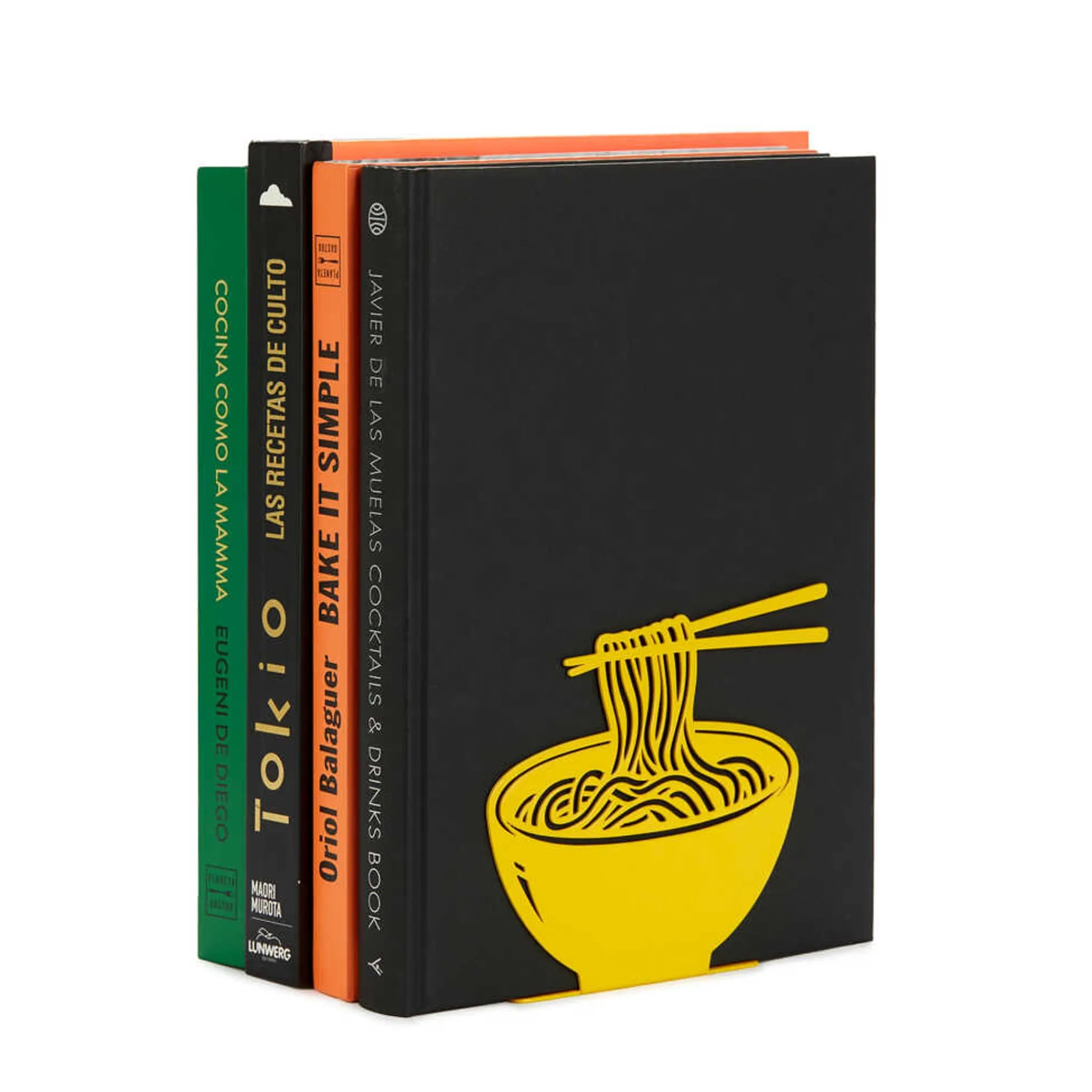 Yellow Ramen Metal Bookend Tableware Brands