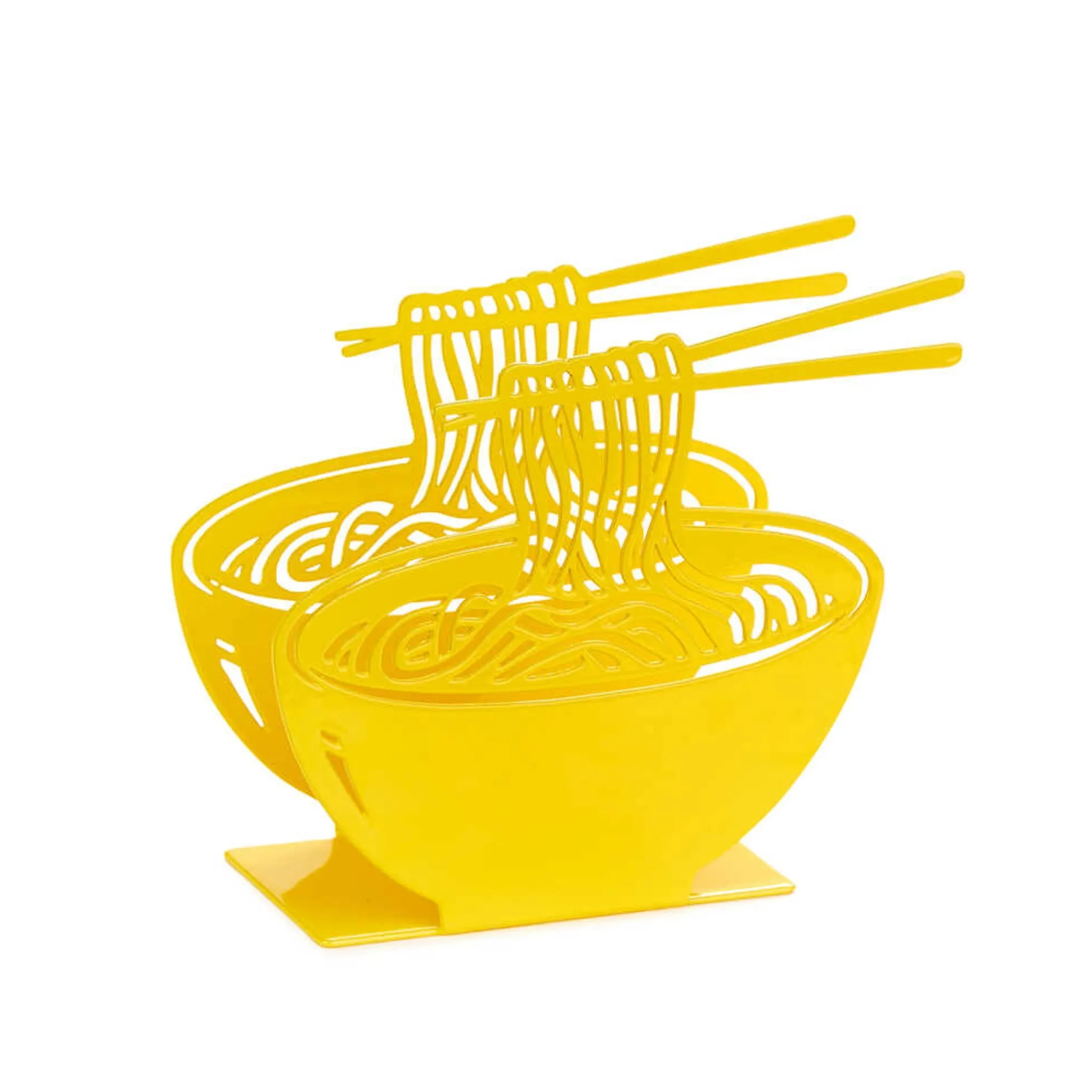 Hot Yellow Ramen Metal Napkin Holder Tableware Brands