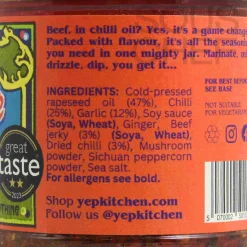 Garlic Chilli Oil with Beef, 160g Ingredients Brands|Chinese Ingredients