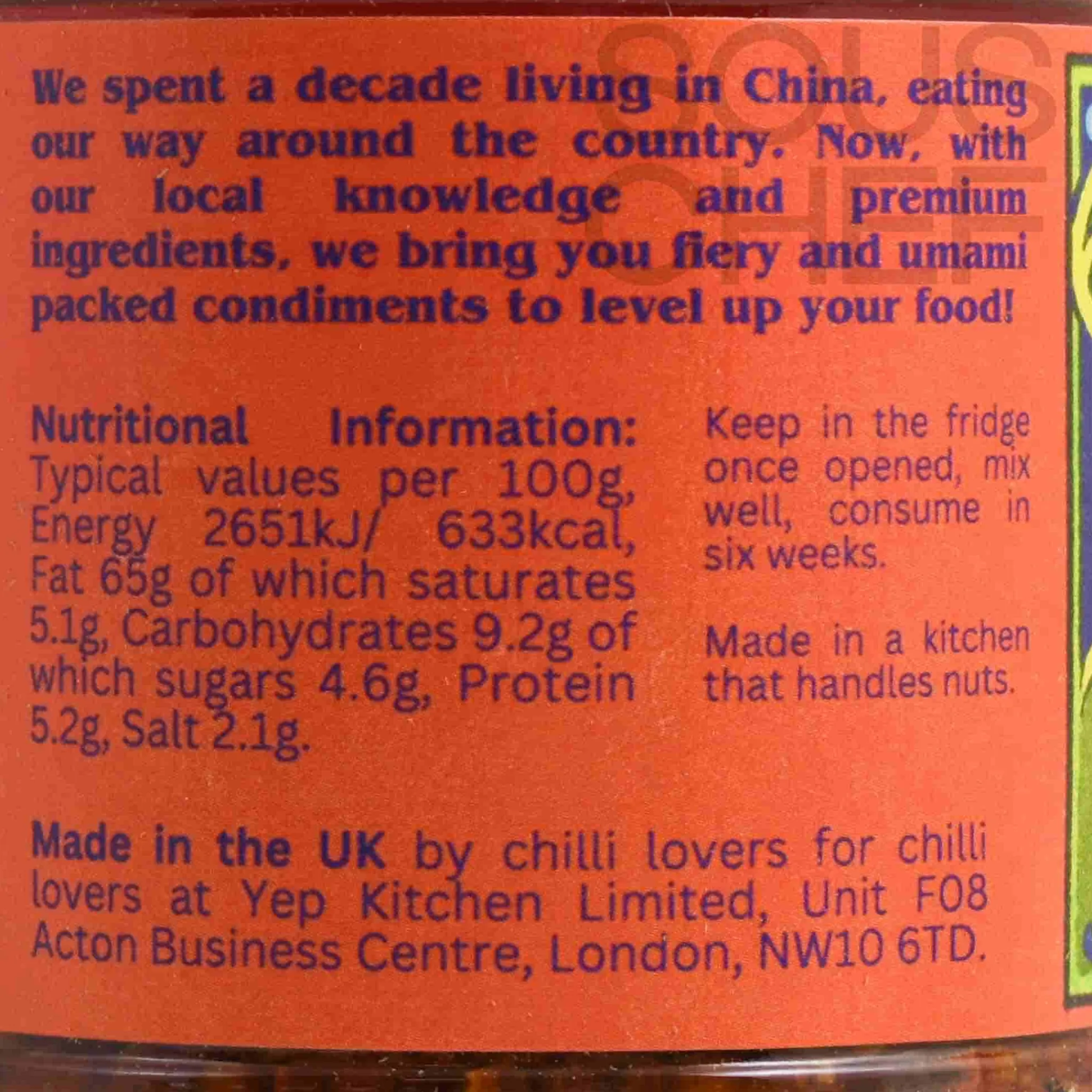 Garlic Chilli Oil with Beef, 160g Ingredients Brands|Chinese Ingredients