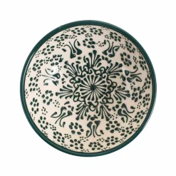Sale Yesil Ve Beyaz Boyali Cereal Bowl, 15.5cm Tableware Brands|Crockery & Dinnerware