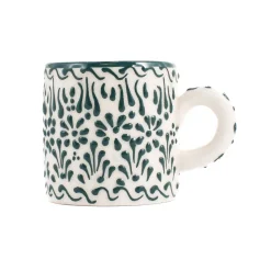 Online Yesil Ve Beyaz Boyali Coffee Cup, 140ml Tableware Brands