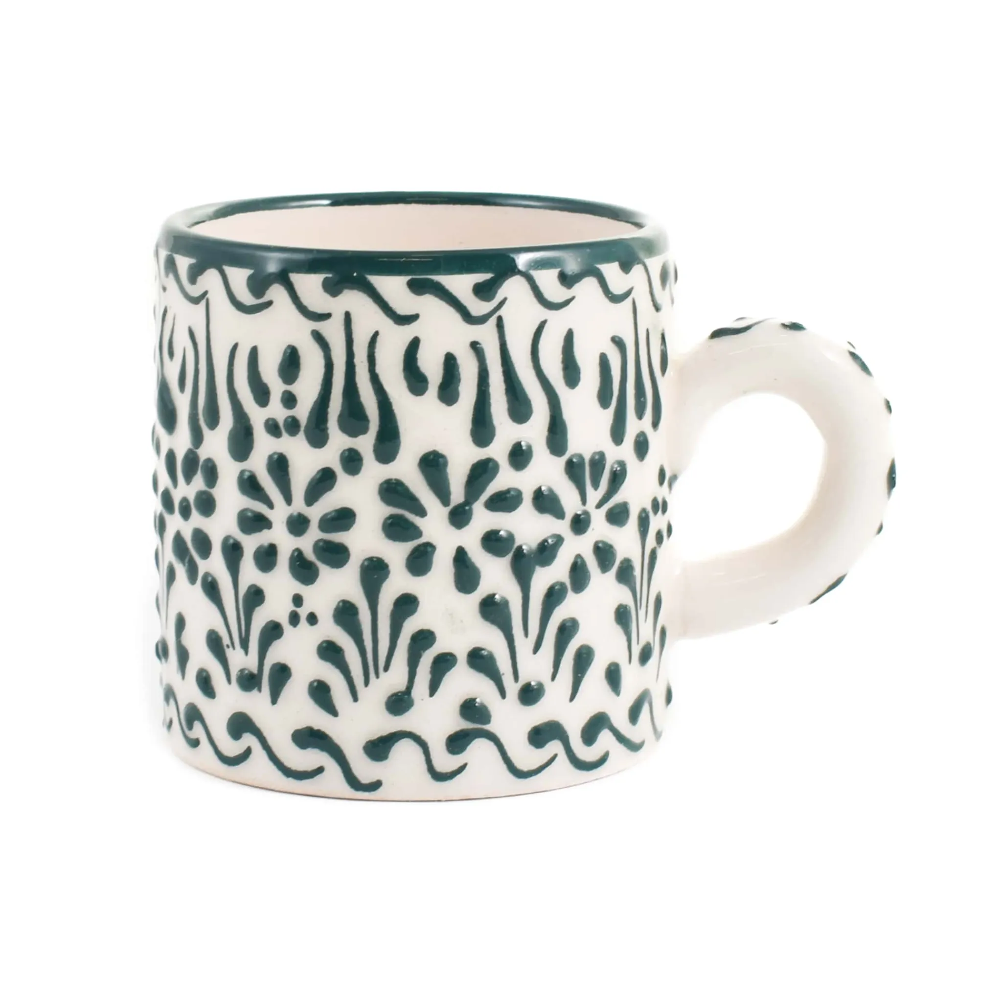 Online Yesil Ve Beyaz Boyali Coffee Cup, 140ml Tableware Brands