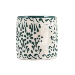 Online Yesil Ve Beyaz Boyali Coffee Cup, 140ml Tableware Brands