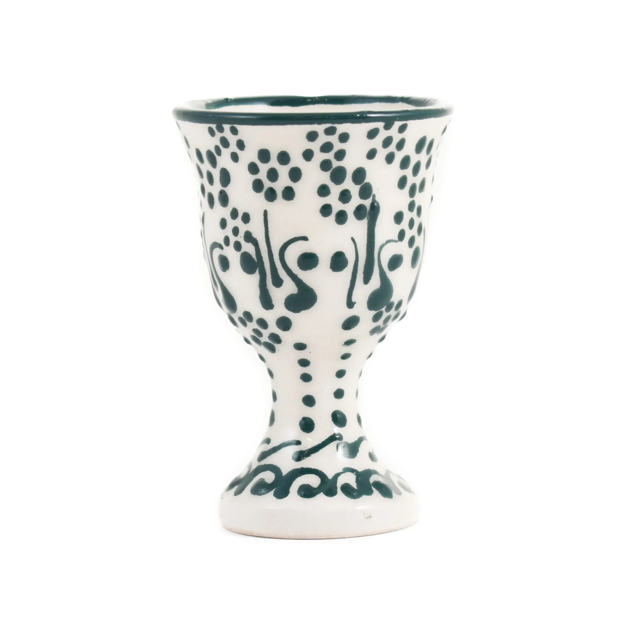 Sale Yesil Ve Beyaz Boyali Egg Cup Tableware Brands