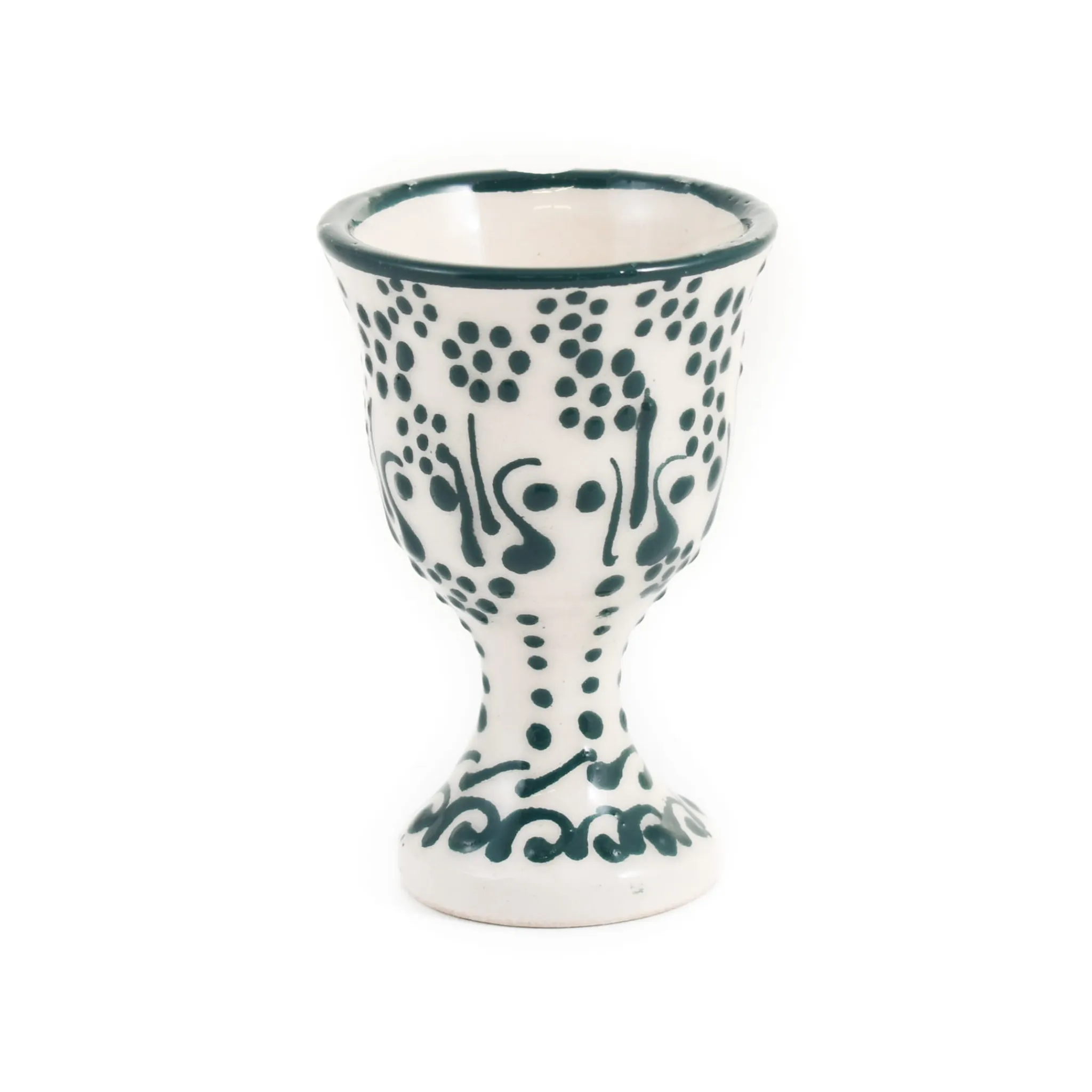 Sale Yesil Ve Beyaz Boyali Egg Cup Tableware Brands