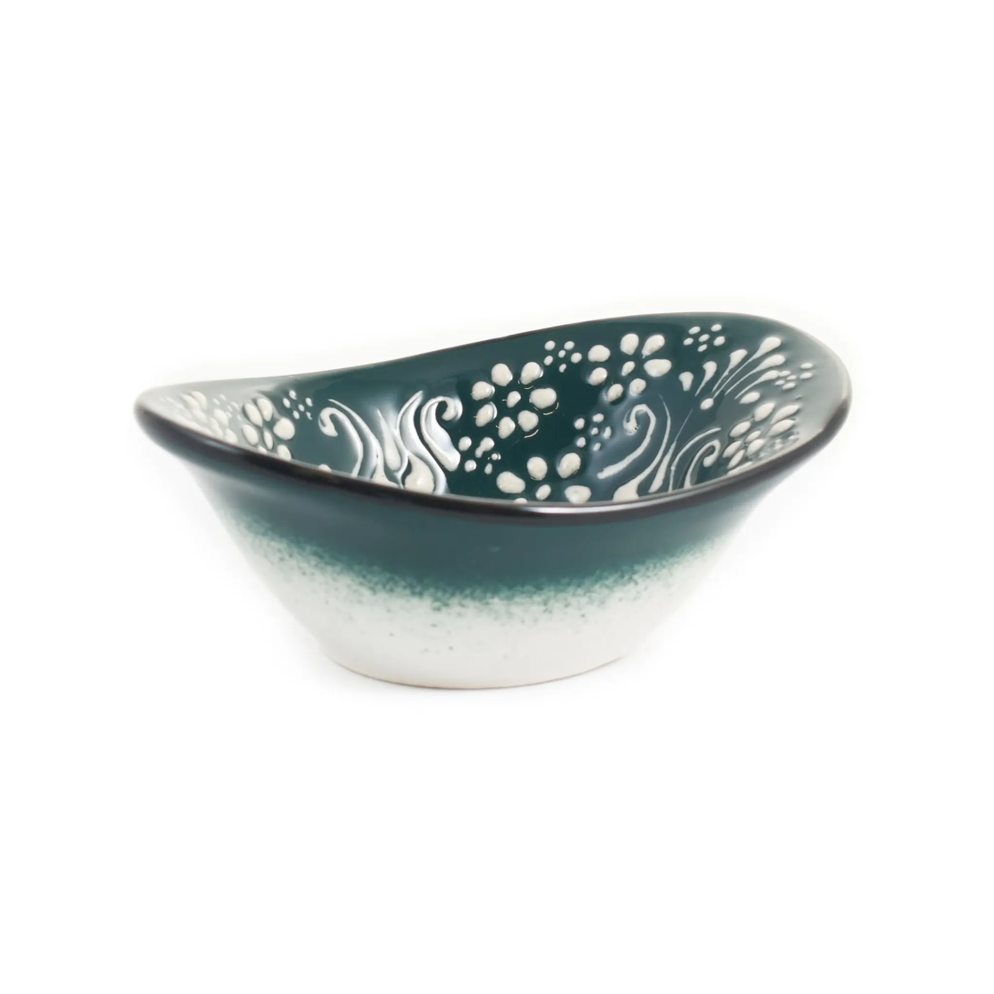 Discount Yesil Ve Beyaz Boyali Oval Bowl, 12.5cm Tableware Brands|Crockery & Dinnerware