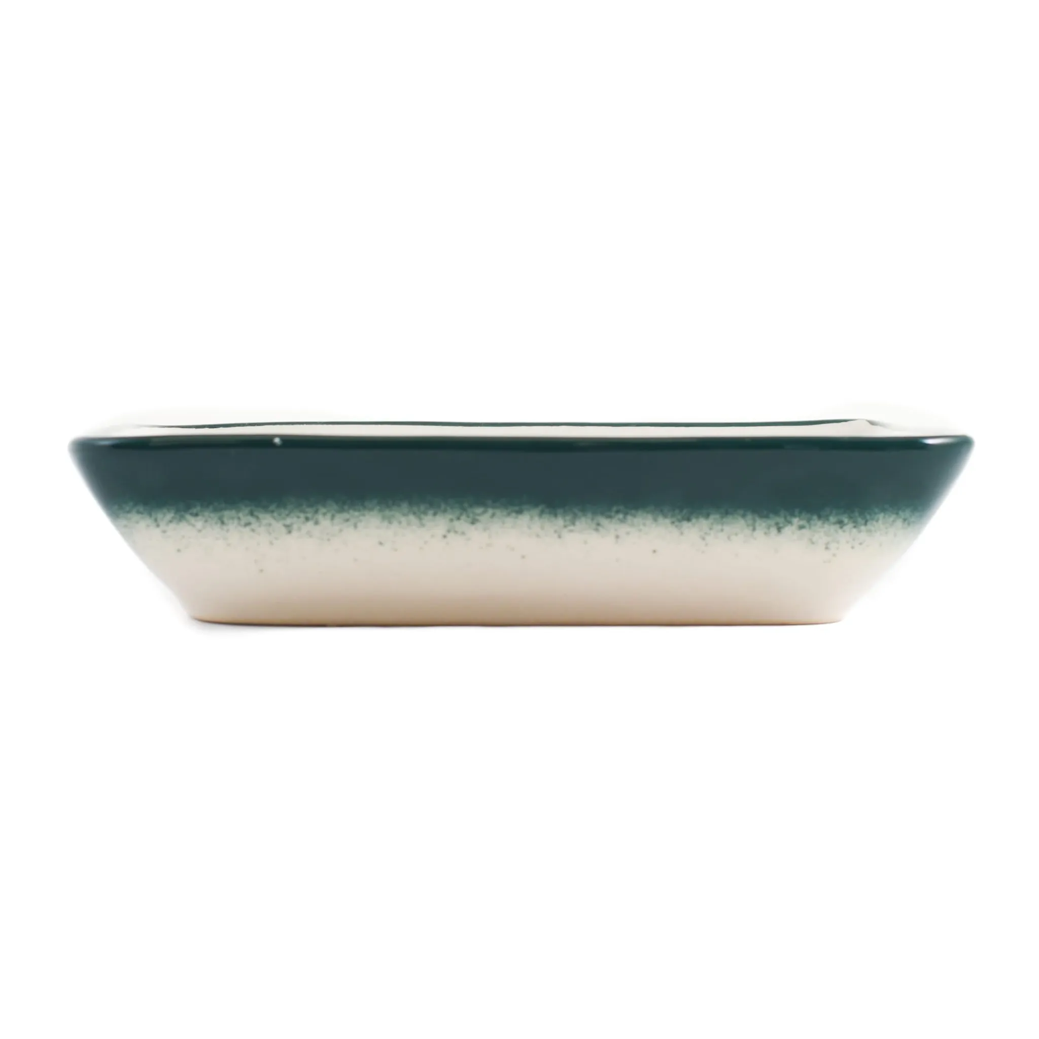 Sale Yesil Ve Beyaz Boyali Rectangular Serving Dish, 18x13cm Tableware Brands