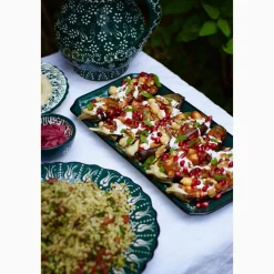 Discount Yesil Ve Beyaz Boyali Serving Tray, 34x16.5cm Tableware Brands|Serveware
