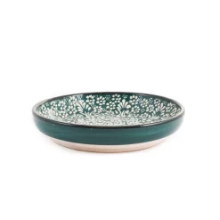 Online Yesil Ve Beyaz Boyali Shallow Bowl, 20.5cm Tableware Brands|Crockery & Dinnerware