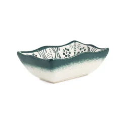 Yesil Ve Beyaz Boyali Wavy Edge Sauce Dish, 11.5cm Tableware Brands|Crockery & Dinnerware