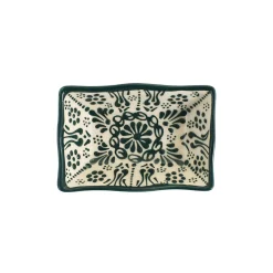 Yesil Ve Beyaz Boyali Wavy Edge Sauce Dish, 11.5cm Tableware Brands|Crockery & Dinnerware