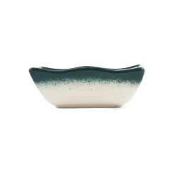 Yesil Ve Beyaz Boyali Wavy Edge Sauce Dish, 11.5cm Tableware Brands|Crockery & Dinnerware