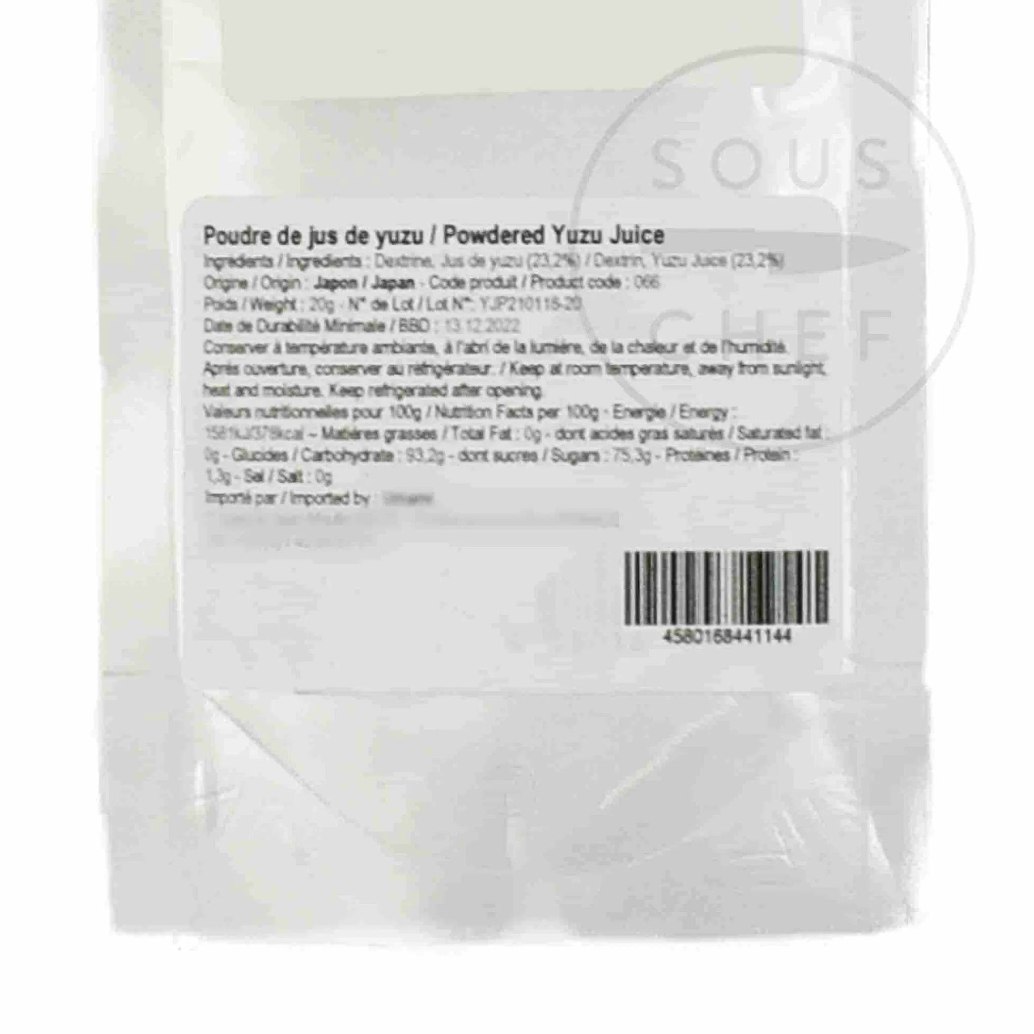 New Yuzu Juice Powder, 20g Ingredients Brands|Japanese Ingredients