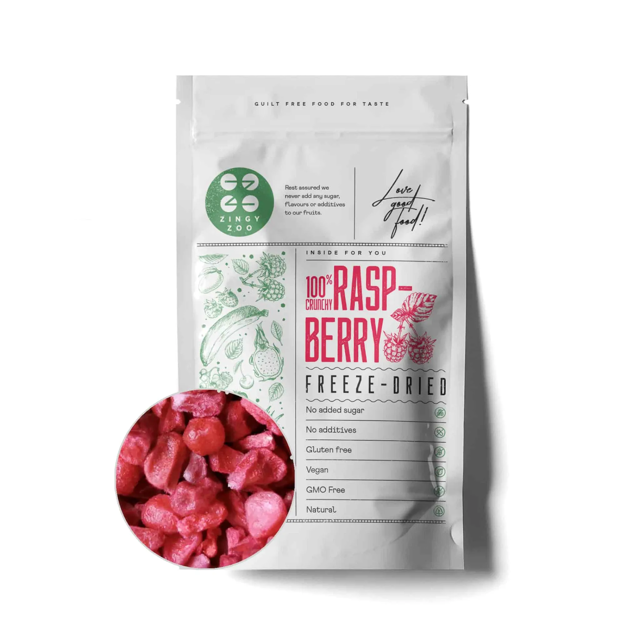 Hot Freeze Dried Raspberry Pieces, 100g Ingredients Brands|Baking Ingredients