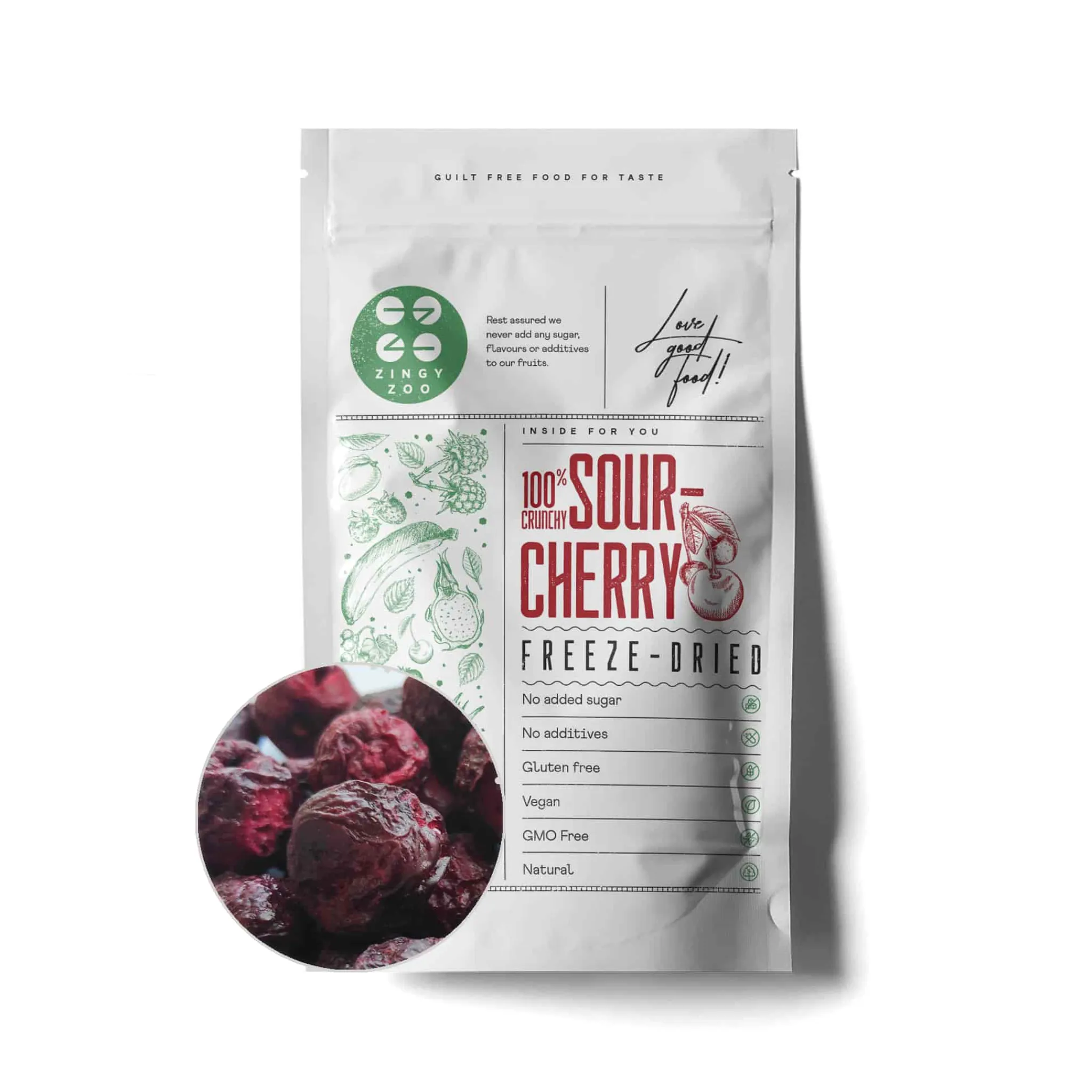 Discount Freeze Dried Whole Sour Cherry, 90g Ingredients Brands|Baking Ingredients